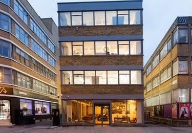 The building at 114-116 Curtain Road, The Boutique Workplace Company in Shoreditch