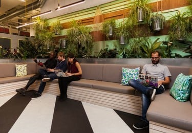 Breakout area at Huckletree Clerkenwell, Huckletree in Farringdon