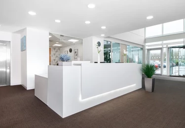 The reception at International House, Regus in Southampton