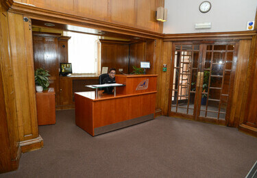 Reception in Hart House Business Centre, London Luton Airport Limited, Luton