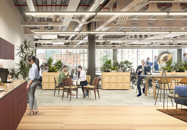 Breakout area at 100 Embankment Manchester, X & Why Ltd in Manchester, M1 - North West