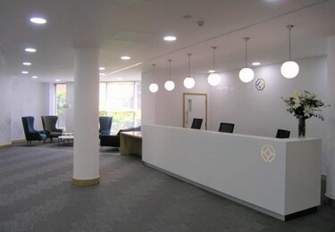 The reception at The Octagon, Commercial Estates Group Ltd in Colchester