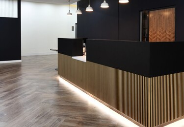 The reception at Quayside Tower, Unity Flexible Office Space in Birmingham, B1 - West Midlands