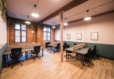 Dedicated workspace in Flint Glass Works, Northern Group Business Centres Ltd, Manchester, M1 - North West