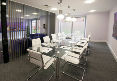 The meeting room at Sadlers Court, Curve Serviced Offices in Borough