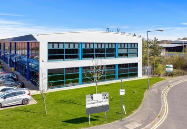 Building external for Midshires House, Pure Offices, Aylesbury, HP19 - South East