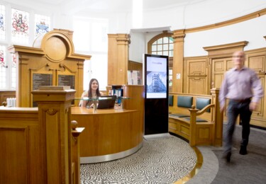 Reception area at Milburn House, NewFlex Limited (previously Citibase) in Newcastle
