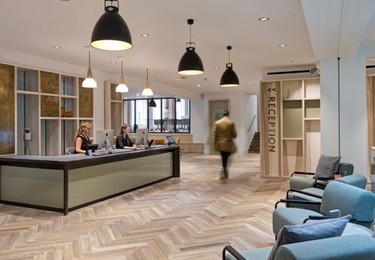 Reception area at Wimpole Street, The Office Group Ltd. in Marylebone