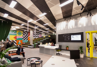 Reception at The MediaWorks Building, Huckletree in White City