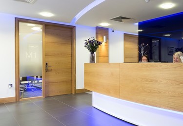 Reception in The Breeze at Bartle House, Claremont Interior Solutions LLP, Manchester