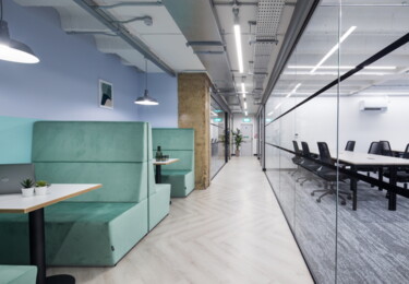 The hallway in 120 Aldersgate Street, Work.Life Holdings Limited, Barbican