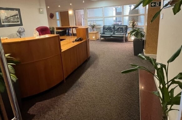 Reception area at Albion Wharf, Locus Properties Ltd in Manchester, M1 - North West
