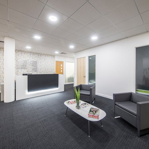 The reception at Cavell House, Regus in Norwich