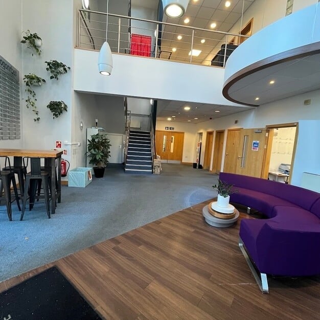 Reception area at Portsmouth Technopole, Oxford Innovation Ltd in Portsmouth, PO2 - South East