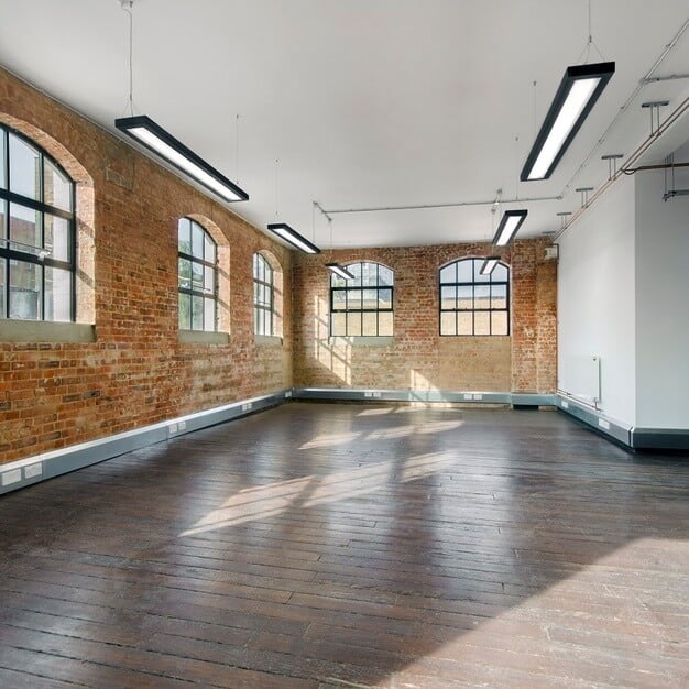 Unfurnished workspace at Chocolate Factory, Workspace Group Plc, Wood Green