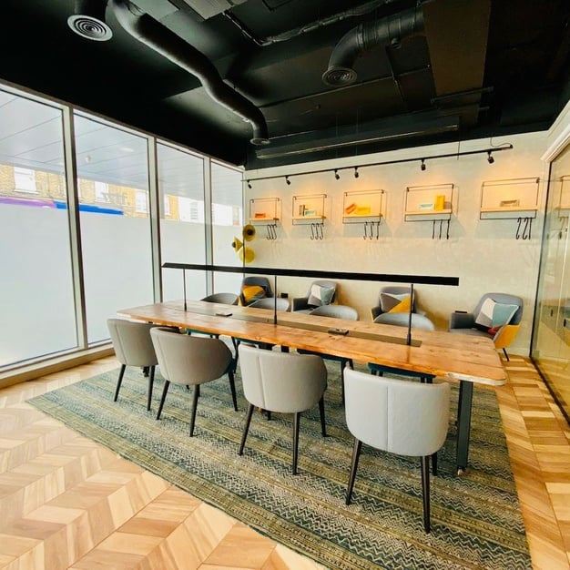 Shared deskspace at Whitechapel Think Factory, Ark Property Investments Ltd (Holiday Inn) in Whitechapel