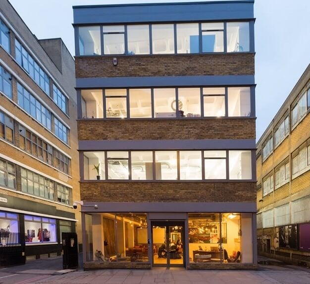 The building at 114-116 Curtain Road, The Boutique Workplace Company in Shoreditch