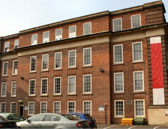 Building external for County House, UKO Serviced Offices, Worcester