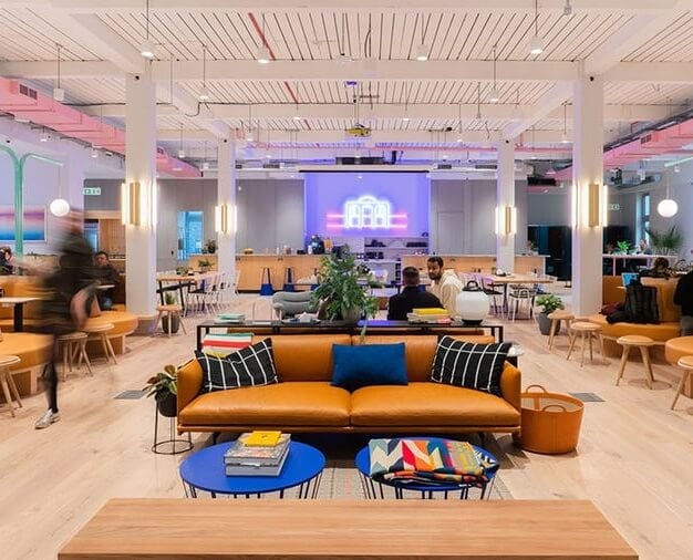 A breakout area in Aviation House, WeWork, Holborn