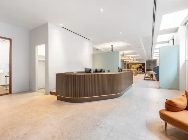 The reception at 8 St James's Square, Regus in St James's