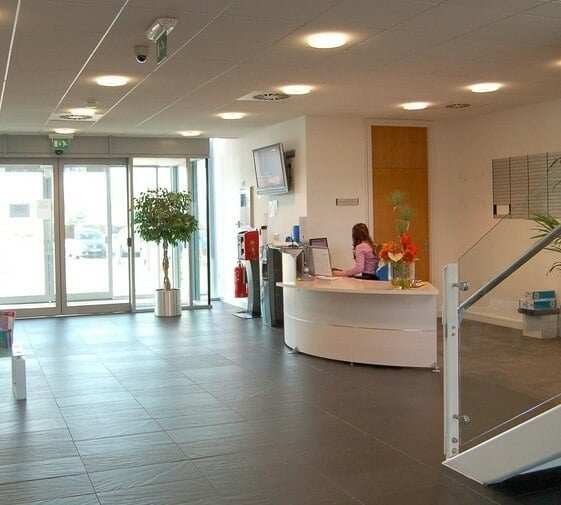 Reception in The Nucleus Business Centre, Oxford Innovation Ltd, Dartford