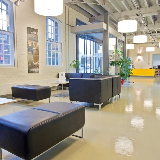 Reception area at The Historic Dockyard, Regus in Chatham