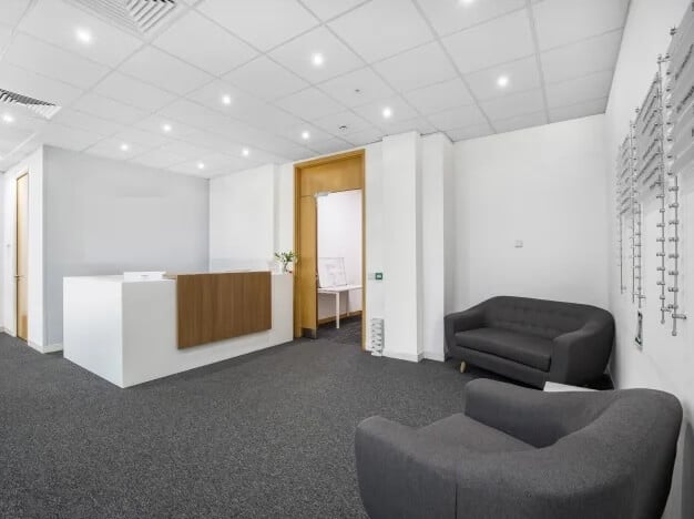 Reception area at Maxim Business Park, Regus in Motherwell