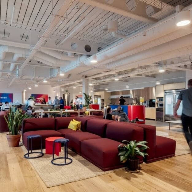 Breakout area at Kings Place, WeWork in King's Cross