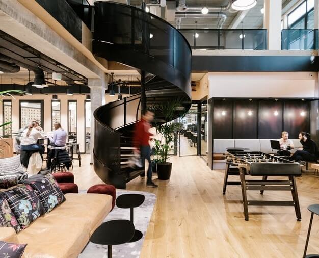 The Breakout area - Mark Square, WeWork (Shoreditch)