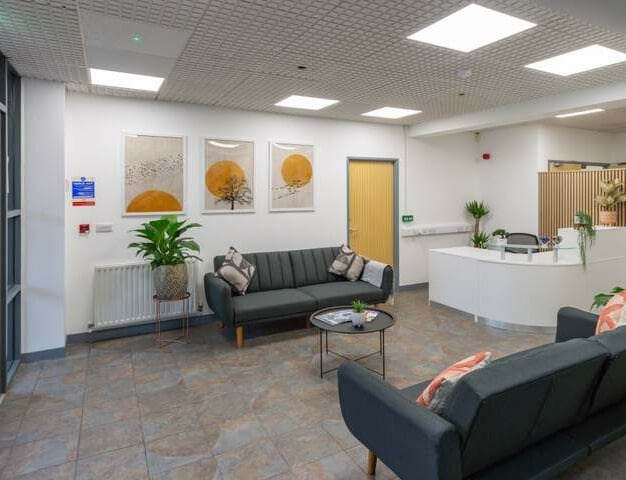 Reception area at The Genesis Centre, NewFlex Limited (previously Citibase), Derby