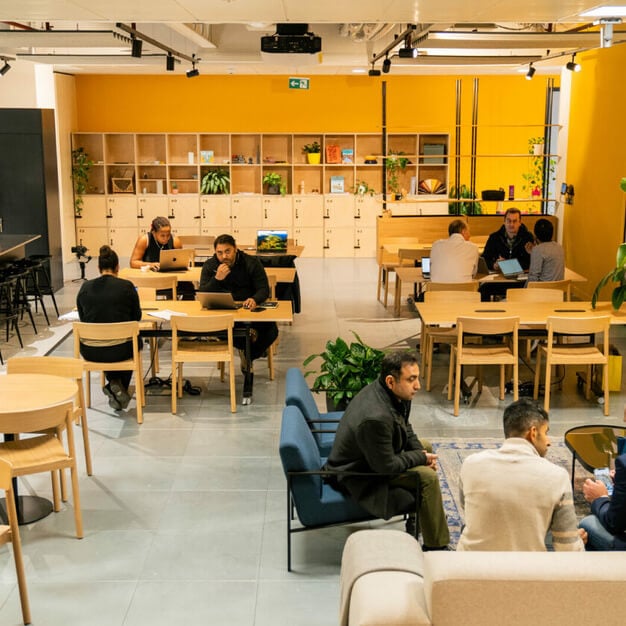 A coworking area, The Future Works, Plus X Holdings Ltd (Slough, SL1 - South East)