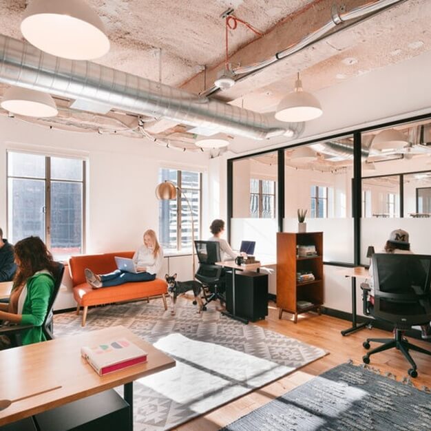 Dedicated workspace, The Hanover Building, WeWork in Manchester
