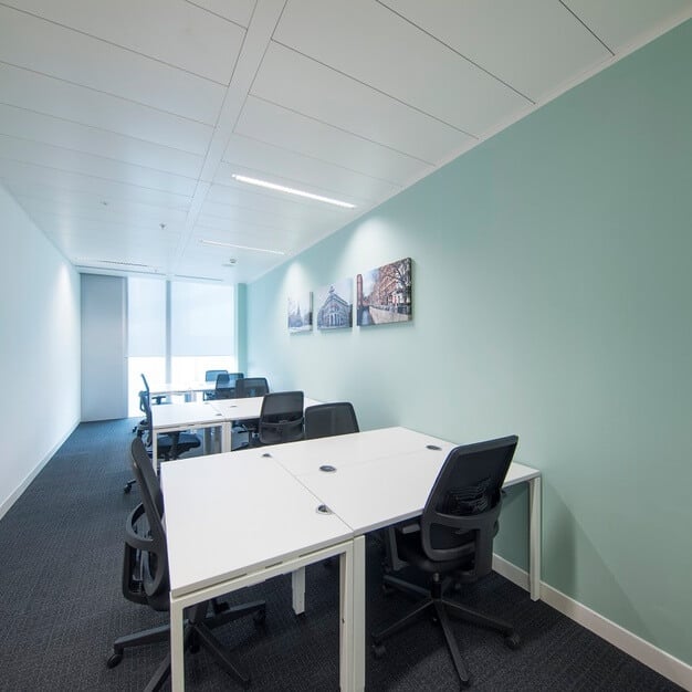 Dedicated workspace in Spinningfields, Regus in Manchester