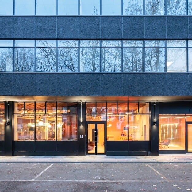 Building outside at Saunders House, The Boutique Workplace Company, Ealing