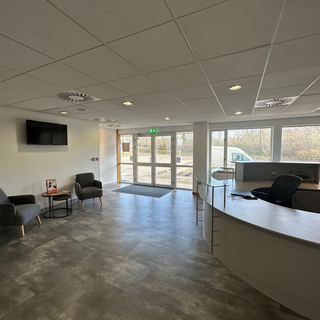 Reception area at Easyhub Aberdeen, NewFlex Limited (previously Citibase) in Aberdeen, AB10 - Scotland