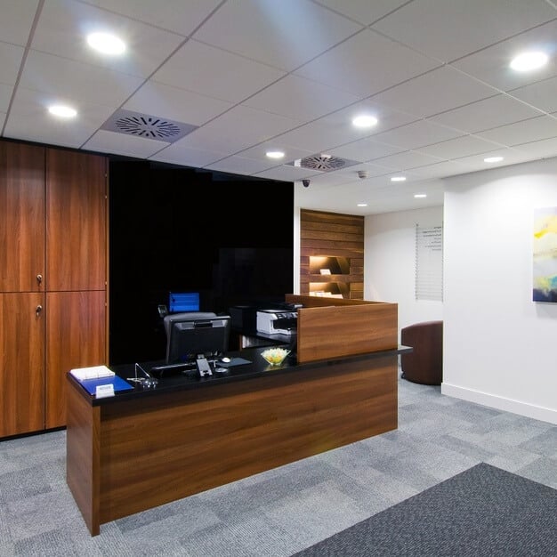 Reception in Liberation Station, Regus, St Helier