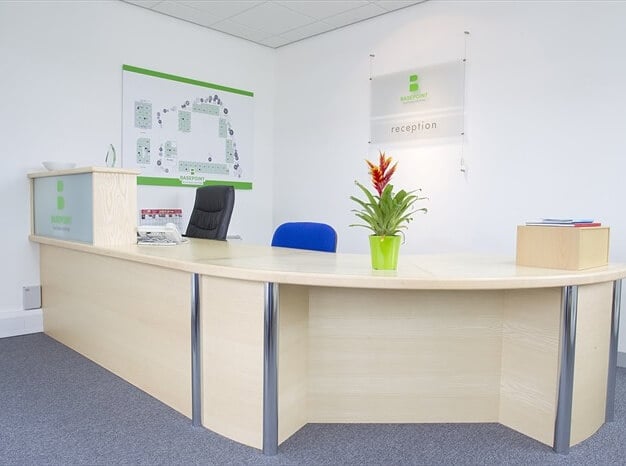 Reception area at Basepoint Waterlooville, Regus in Waterlooville