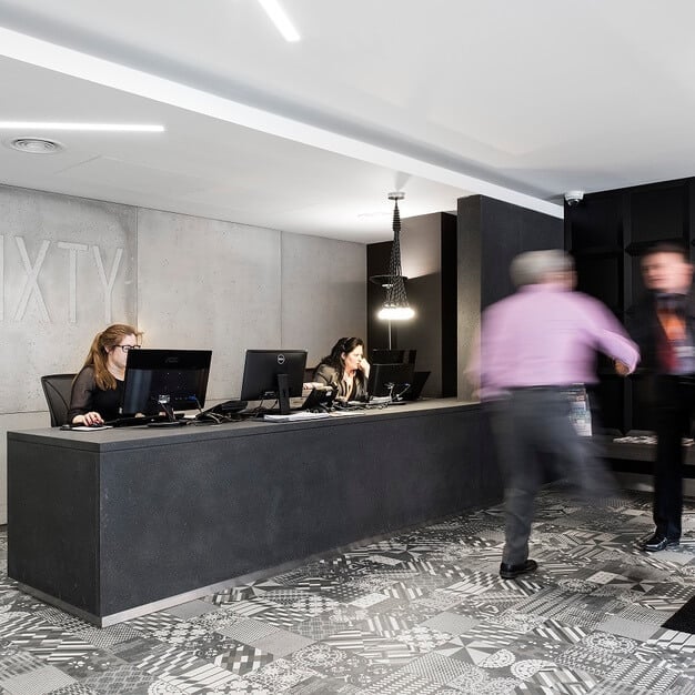 Reception at Gray's Inn Road, Workspace Group Plc in Chancery Lane
