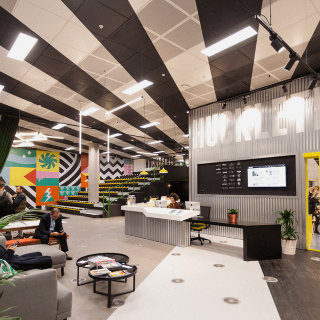 Reception at The MediaWorks Building, Huckletree in White City