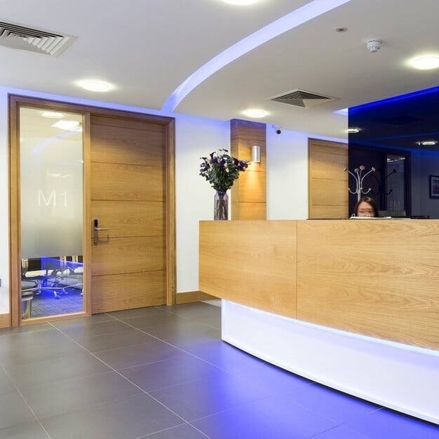 Reception in The Breeze at Bartle House, Claremont Interior Solutions LLP, Manchester