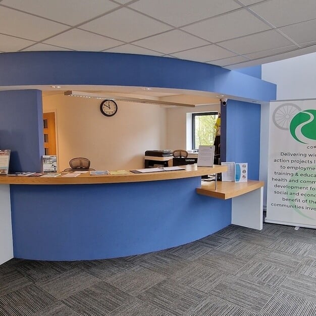 Reception area at Ore Valley Business Centre, Ore Valley Community Initiatives in Fife, KY1 - Scotland