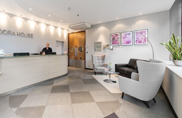 Mortimer Street W1 office space – Reception