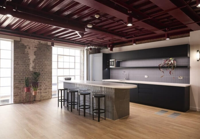 The dedicated kitchen at Shorts Gardens, RX in Covent Garden