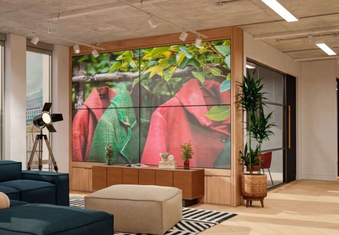 The reception at Wood Crescent, Knight Frank in White City