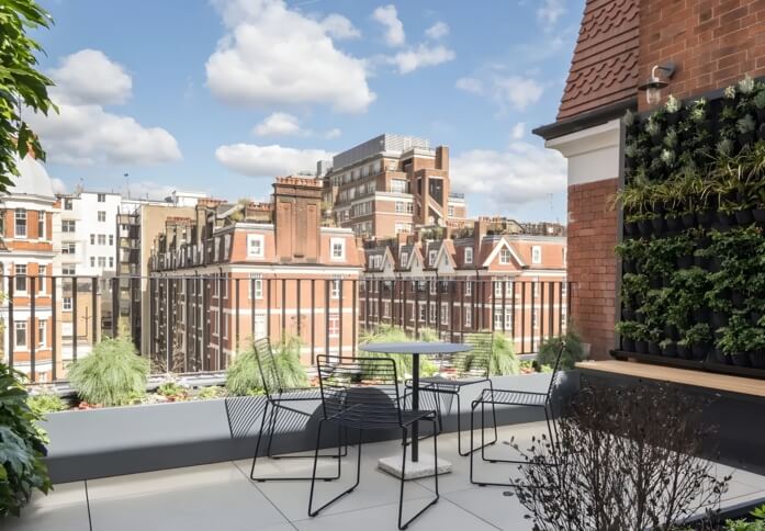 Roof terrace in Duke Street, Knight Frank, Mayfair