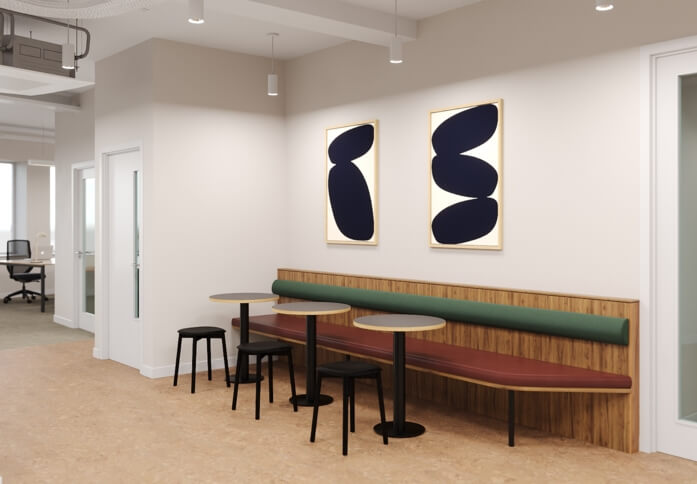 A breakout area in Borough High Street, Frameworks