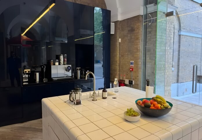 Use the dedicated kitchen at Cavalry Square, Knight Frank in Sloane Square