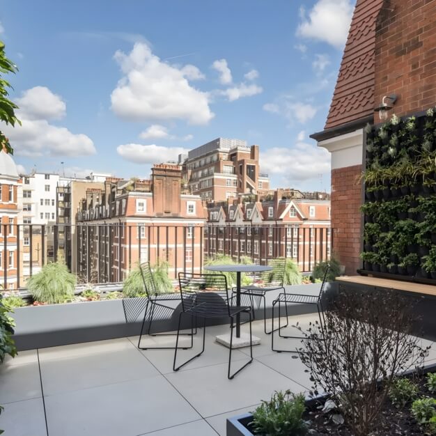 Roof terrace in Duke Street, Knight Frank, Mayfair
