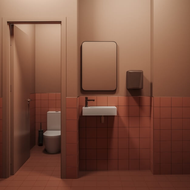 Bathroom facility at Borough High Street, Frameworks