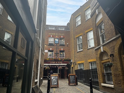 Popular pub for companies renting offices in Covent Garden